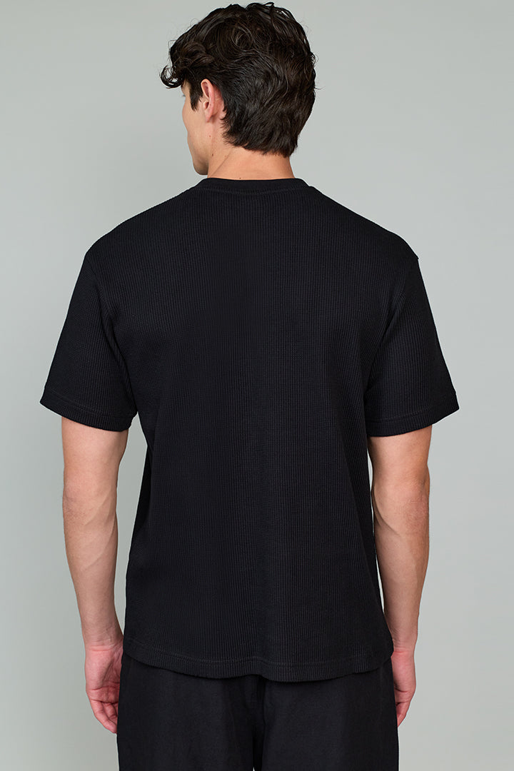 Waffle Tee T-Shirt Siyah
