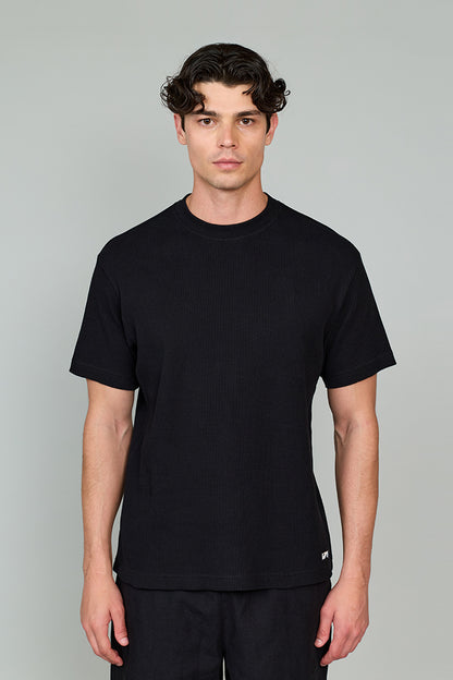 Waffle Tee T-Shirt Siyah