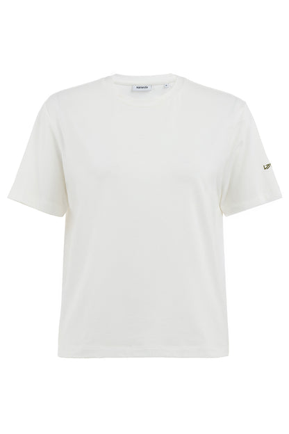 Modal Kadın T-Shirt Beyaz