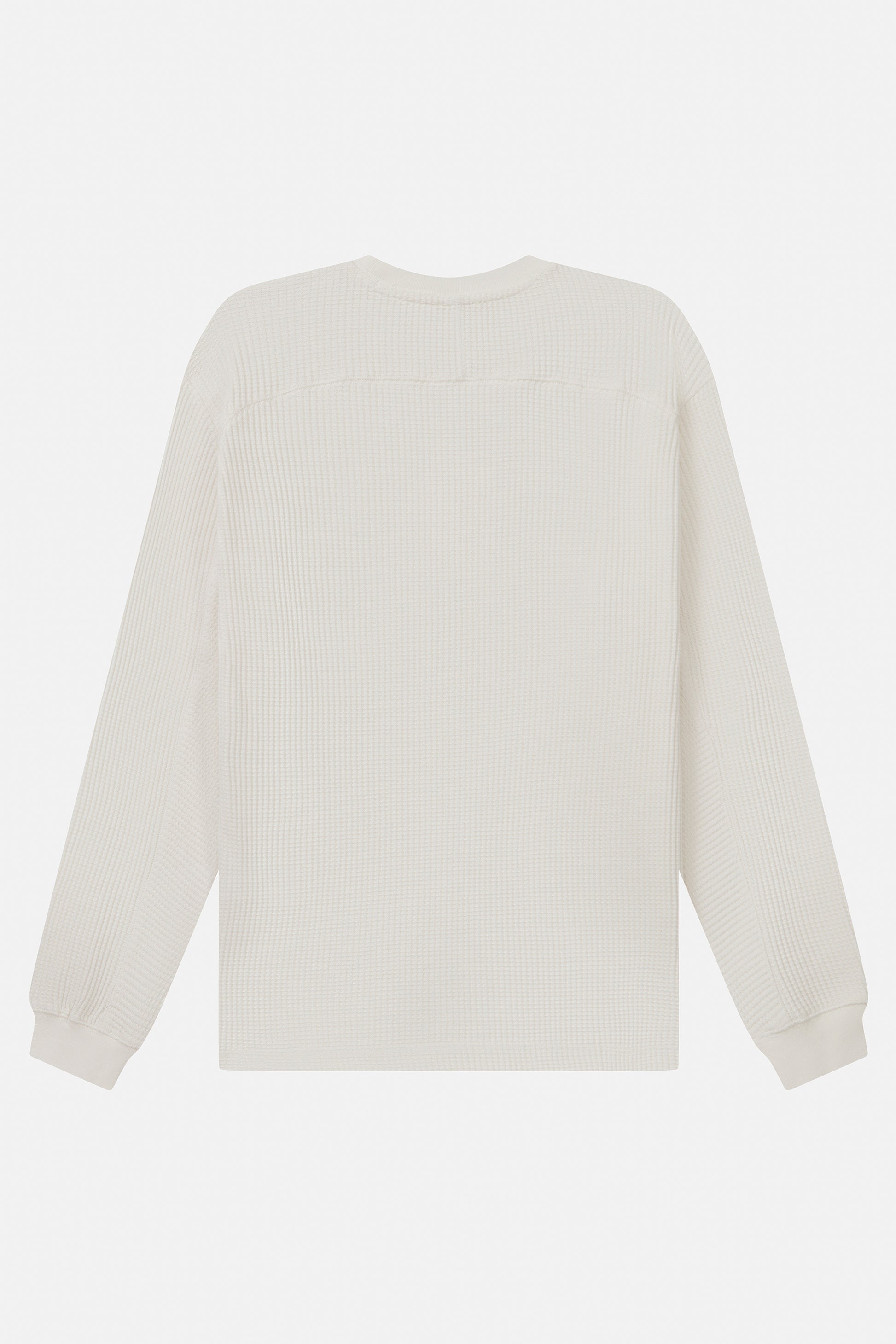 Urbanwild Uzun Kollu Waffle Tshirt Beyaz