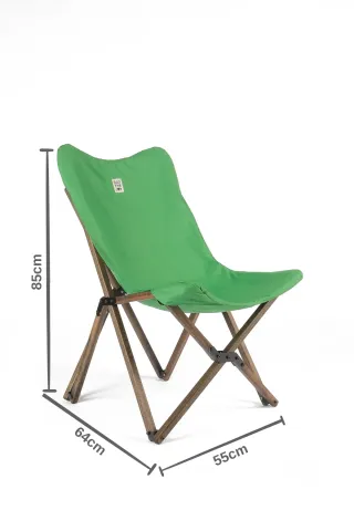 BAG THE JOY AHŞAP KATLANIR MASA SANDALYE SETİ – ANTRASİT- YEŞİL -60*60*55