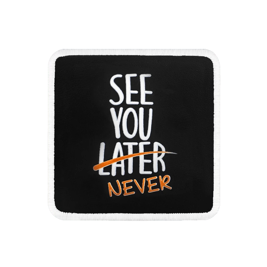 V1 See You Later Never - 2sb Kod Logolu Unisex Siyah Bench (Patch)
