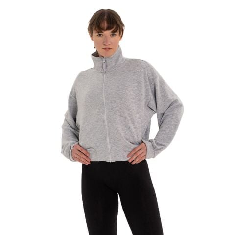 Inguz Dik Yaka Fermuarlı Sweatshirt