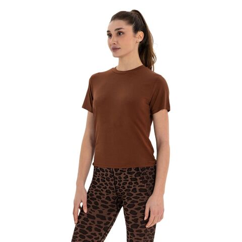 Inguz Sırt Bağlamalı Modal Yoga T-Shirt