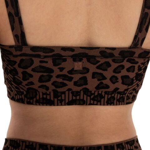 Inguz Leopar Desen Seamless Bra