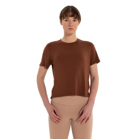 Inguz Modal Bisiklet Yaka Basic Yoga T-Shirt
