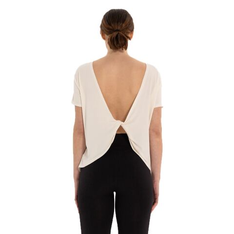 Inguz Sırt Detay Modal Yoga T-Shirt