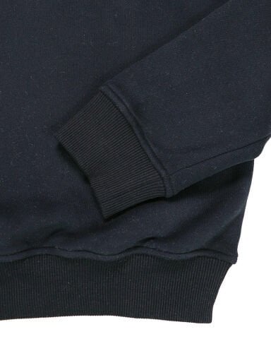 Siyah Kamp Ateşi Nakışlı Sweatshirt