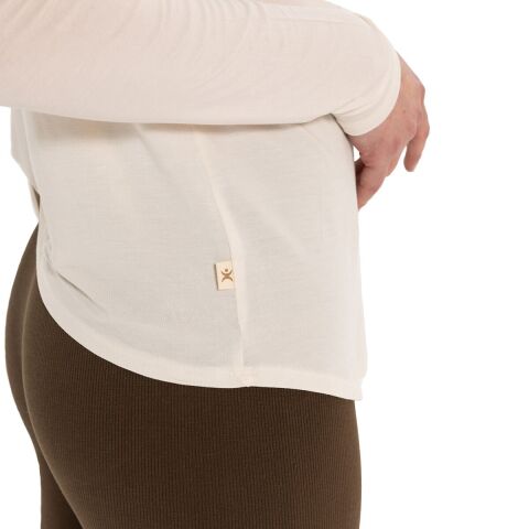 Inguz Sırt Detay Uzun Kollu Modal Yoga T-Shirt