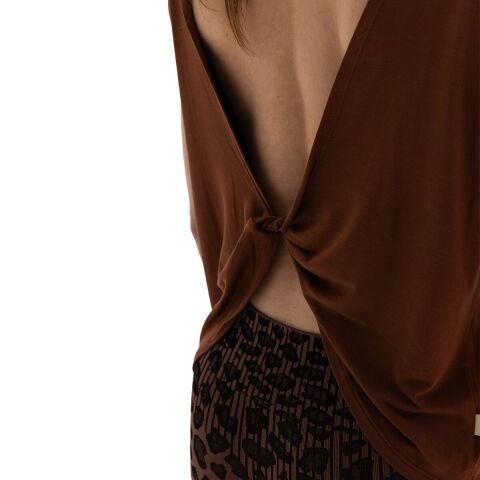 Inguz Sırt Detay Modal Yoga T-Shirt