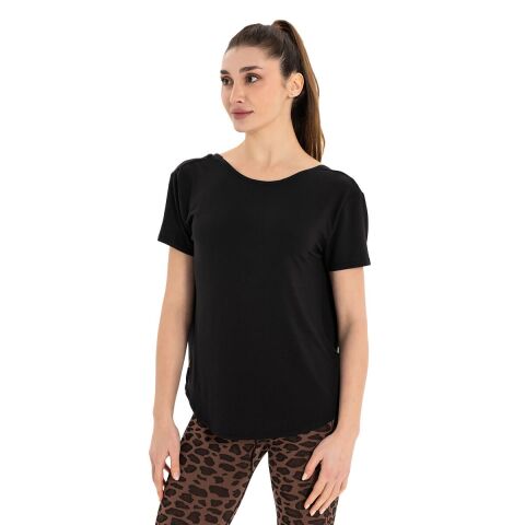 Inguz Sırt Detay Modal Yoga T-Shirt