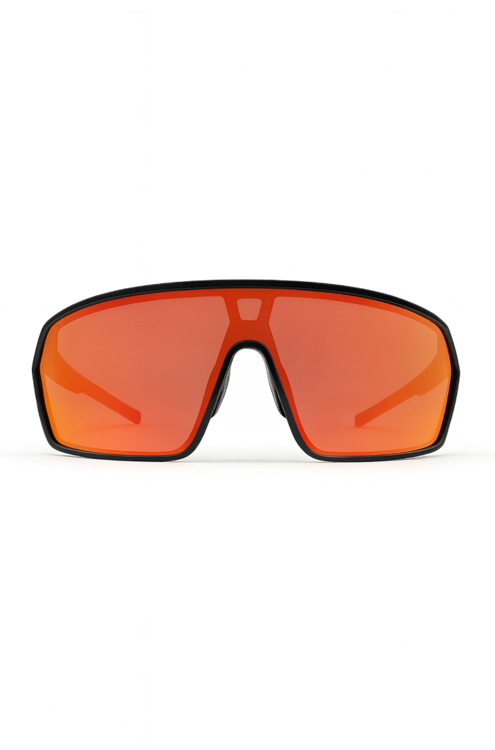 Wind Siyah- Kırmızı Unisex Bisiklet Koşu Gözlüğü | Outdoor Sports