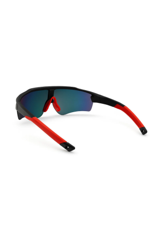 Falco+ Siyah Kırmızı Unisex Bisiklet Koşu Sporcu Güneş Gözlüğü | Outdoor Gözlük