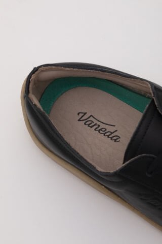 1383 V-Barefoot Comfort Deri Kadın Ayakkabı Siyah