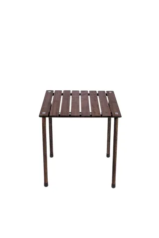 BAG THE JOY AHŞAP KATLANIR RULO KAMP MASASI / ANTRASİT (50*50*50)