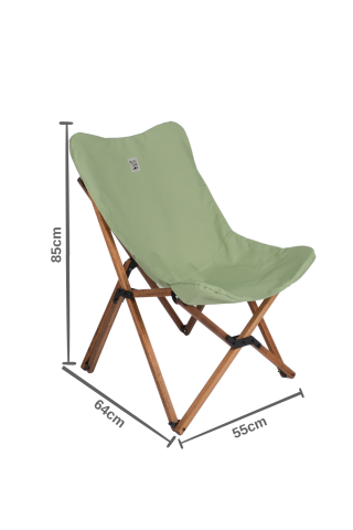 BAG THE JOY AHŞAP KATLANIR MASA SANDALYE SETİ – KAHVERENGİ – SU YEŞİLİ – 50*50*50cm