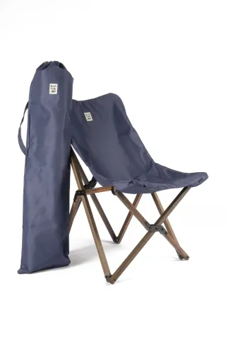 BAG THE JOY AHŞAP KATLANIR MASA SANDALYE SETİ – ANTRASİT- LACİVERT – 70*70*55