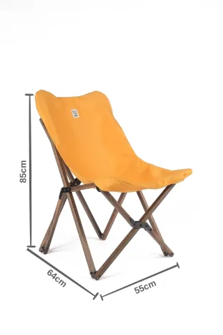 BAG THE JOY AHŞAP KATLANIR MASA SANDALYE SETİ – ANTRASİT- HARDAL -70*70*55