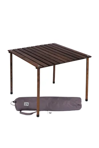 BAG THE JOY AHŞAP KATLANIR MASA SANDALYE SETİ – ANTRASİT – SU YEŞİLİ – 70*70*55cm